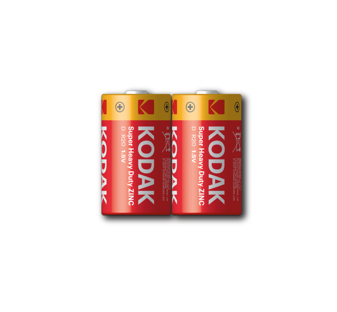Батарейка Kodak EXTRA HEAVY DUTY R20 коробка 1x2 шт.