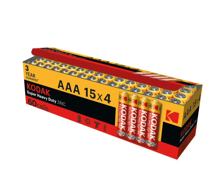 Батарейка Kodak EXTRA HEAVY DUTY R3 коробка 1x4 шт.