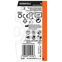 Батарейка Duracell HA 13 уп. 6 шт.