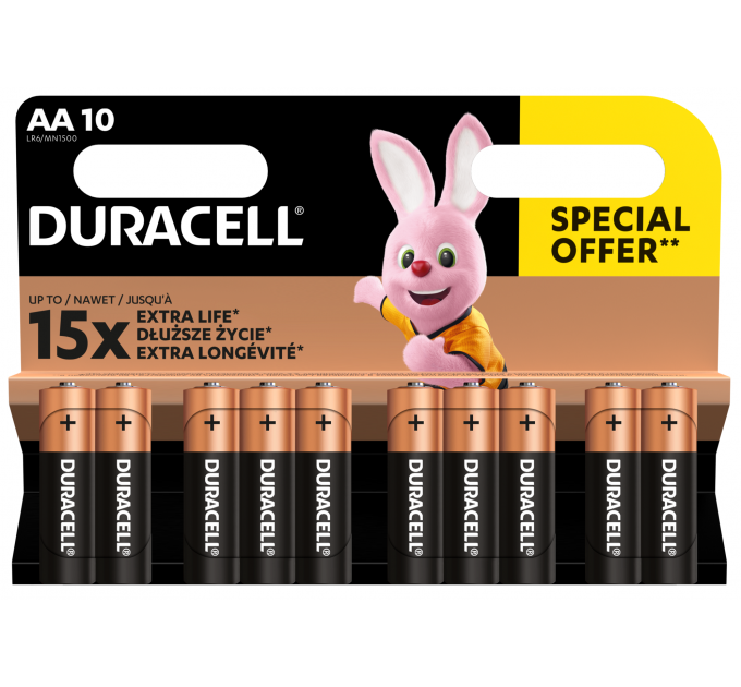 Батарейка Duracell LR06 MN1500 уп. 1x10 шт.