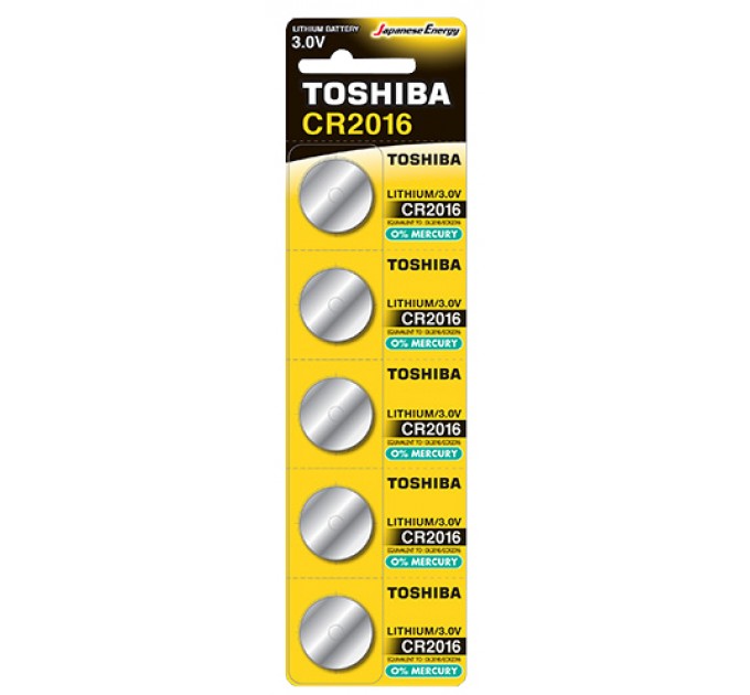 Батарейка TOSHIBA CR2016 BP 1X5