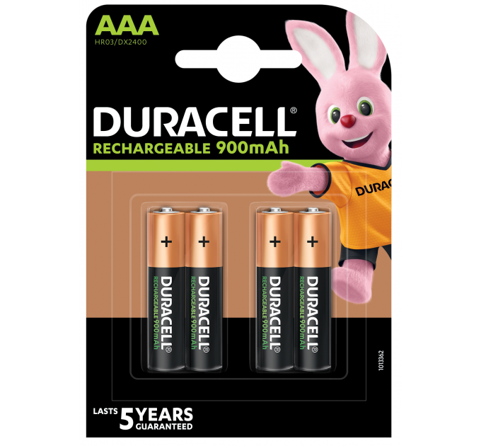 Акумулятор Duracell HR03 (AAA) 900mAh уп. 4шт.