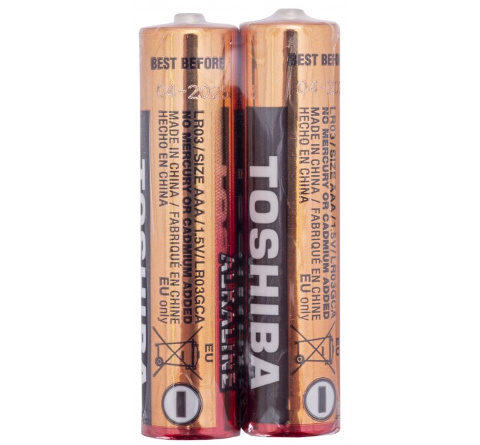 Батарейка Toshiba LR03 Economy Alkaline термозбіжна плівка 2 шт