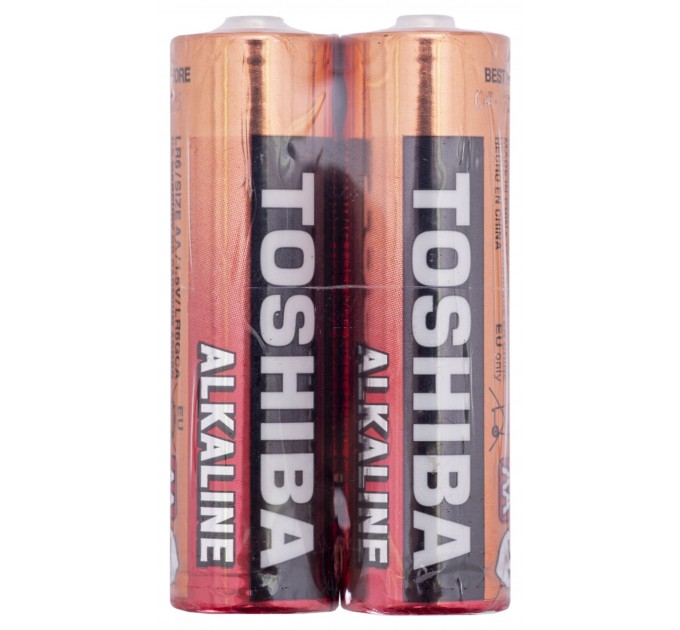 Батарейка Toshiba LR6 Economy Alkaline термозбіжна плівка 2 шт