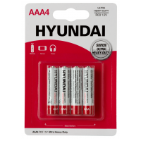 Батарейка Hyundai R03 AAA BL4 Heavy Duty 