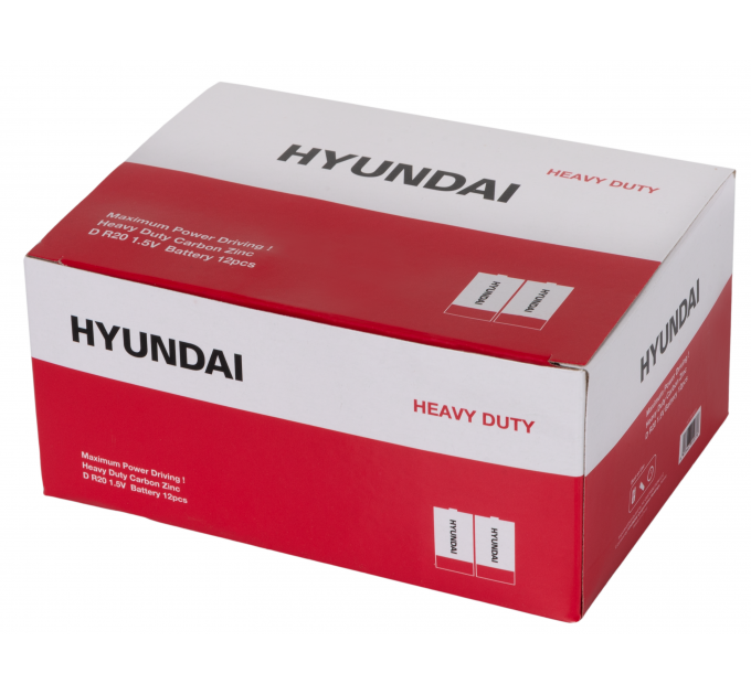 Батарейка Hyundai R20 D Shrink 2 Heavy Duty