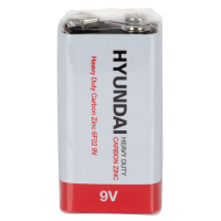 Батарейка Hyundai 6F22 Shrink 1 Heavy Duty 