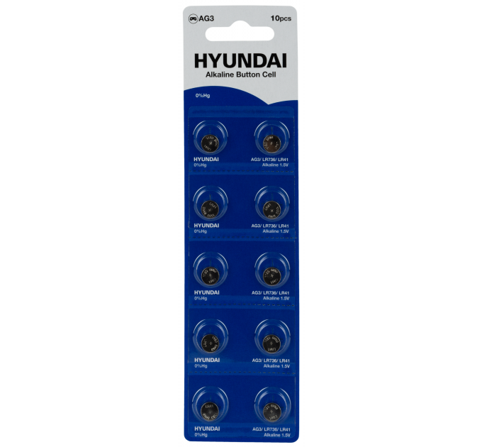 Батарейка Hyundai AG3 Blister 10 