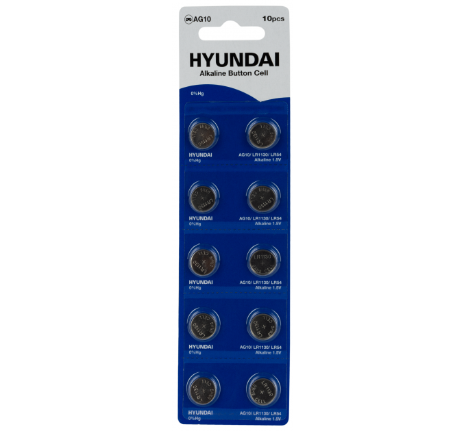 Батарейка Hyundai AG10 Blister 10 