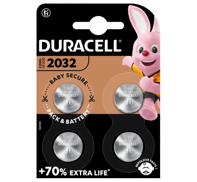 Батарейка Duracell DL2032 DSN уп. 4шт.