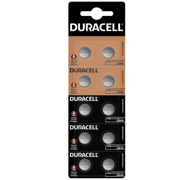 Батарейка Duracell LR44 уп. 2х5 шт.