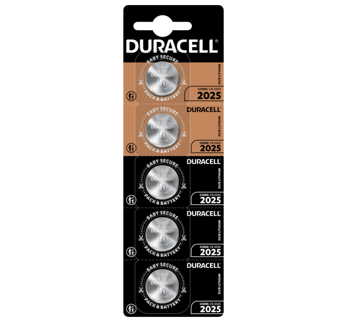 Батарейка Duracell DL2025 DSN уп. 1х5 шт.