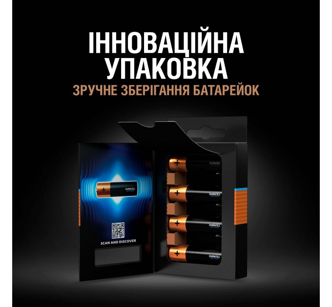 Батарейка Duracell LR06 KPD 04*10 Optimum уп. 1x4 шт.