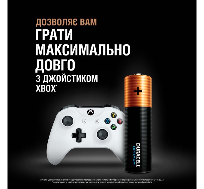 Батарейка Duracell LR06 KPD 08*10 Optimum уп. 1x8 шт.