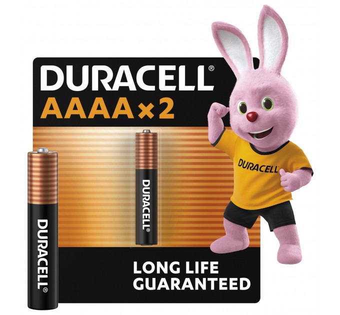 Спеціальна лужна батарейка Duracell AAAA  1,5V, (LR8D425), 2 шт. в упаковці
