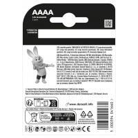 Спеціальна лужна батарейка Duracell AAAA  1,5V, (LR8D425), 2 шт. в упаковці
