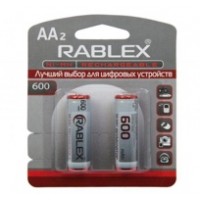 NI-MH rechargeable battery,AA 600mAh 1.2V,2pcs/blister card