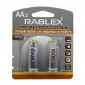 NI-MH rechargeable battery,AA 1000mAh 1.2V,2pcs/blister card