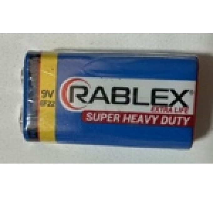 батарейка солевая RABLEX 6F22  крона 9V shrink