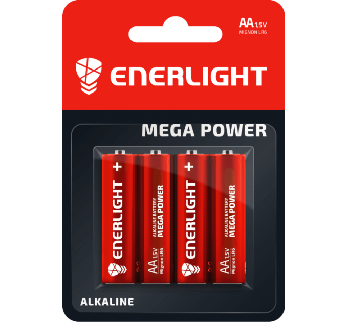 Батарейка ENERLIGHT MEGA POWER AA BLI 4
