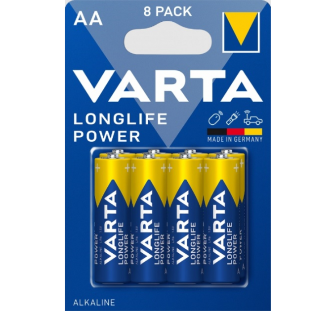 Батарейка VARTA LONGLIFE POWER AA BLI 8 шт