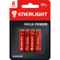 Батарейка ENERLIGHT MEGA POWER AAA BLI 8
