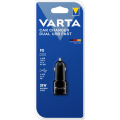Зарядний пристрій VARTA CAR CHARGER DUAL USB FAST