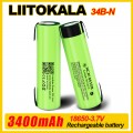 Акумулятор LiitoKala NCR 34B-N Li-ion 18650 3.7 V 3400 mAh з контактами під пайку
