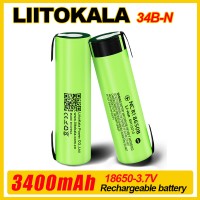 Акумулятор LiitoKala NCR 34B-N Li-ion 18650 3.7 V 3400 mAh з контактами під пайку