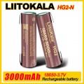 Акумулятор LiitoKala HG2-N Li-ion 18650 3.7 V 3000 mAh з контактами під пайку
