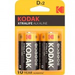 Батарейки Kodak XtraLife Alkaline D (LR20) блістер 2 шт Батарейки Kodak XtraLife Alkaline D (LR20) блістер 2 шт