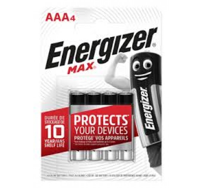Батарейка Energizer AAA MAX , блістер 4шт.