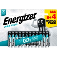 Батарейка Energizer Max Plus AAA , блістер 8+4 шт.