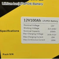 Аккумулятор LiFePO4, LiitoKala, 12V 100Ah, BMS smart плата