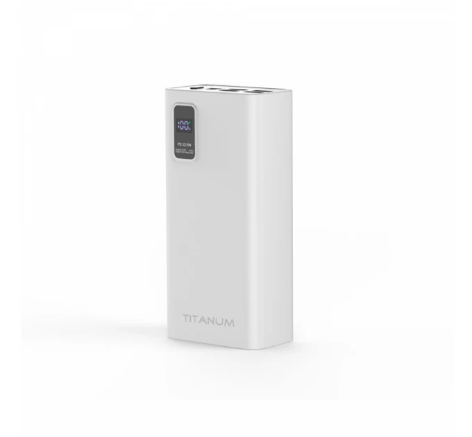 Павербанк TITANUM 728S 30000mAh 22.5W White